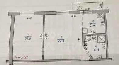 2-к кв. Удмуртия, Ижевск Фруктовая ул., 33 (43.6 м) - Фото 0