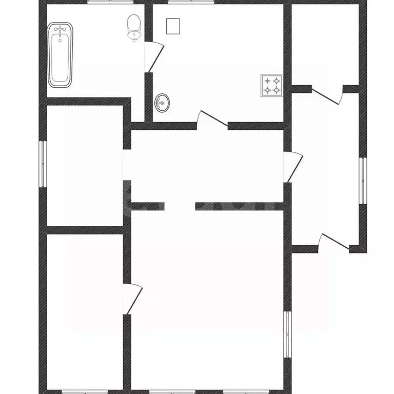 Дом в Оренбургская область, пос. Переволоцкий ул. Новостройка, 53 (48 ... - Фото 2