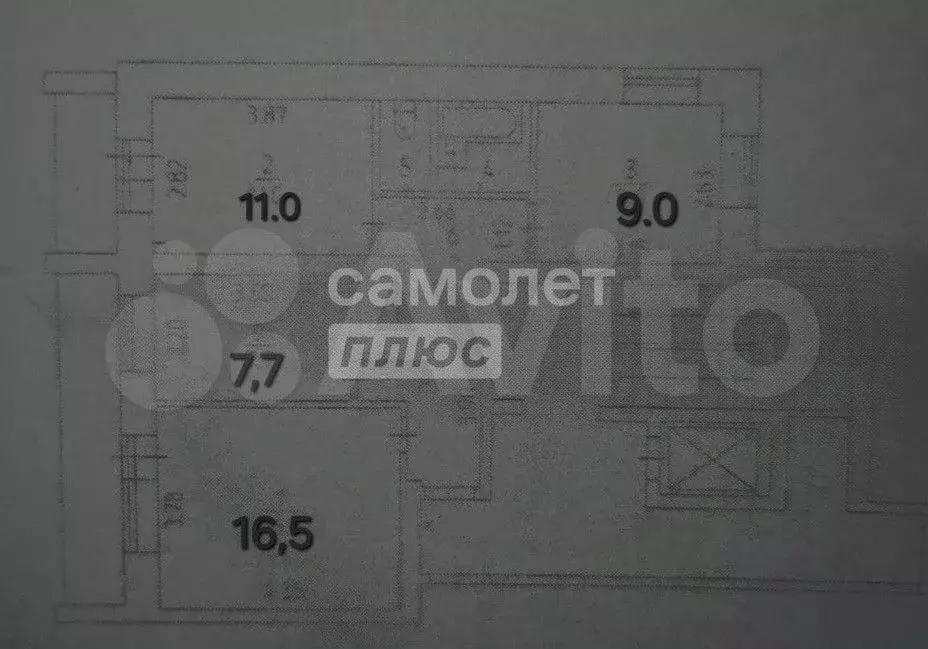 3-к. квартира, 58 м, 7/10 эт. - Фото 0