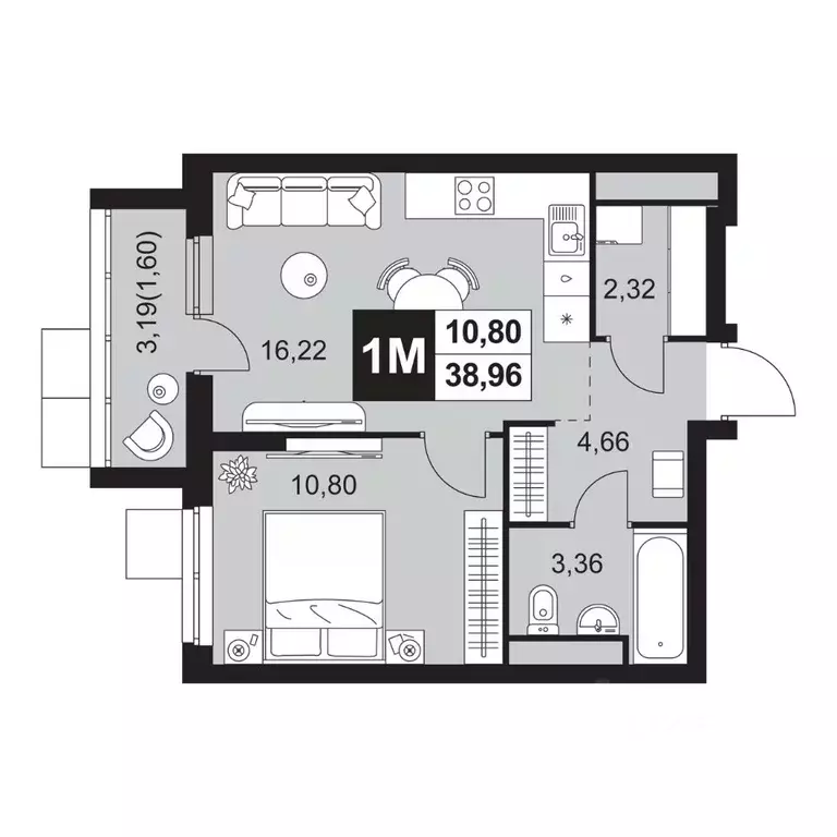 2-к кв. Пензенская область, Пенза Тепличный мкр, Прованс жилой ... - Фото 1