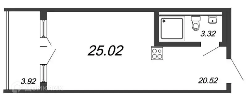 Продаётся 1-к квартира, 28.5 м - Фото 0