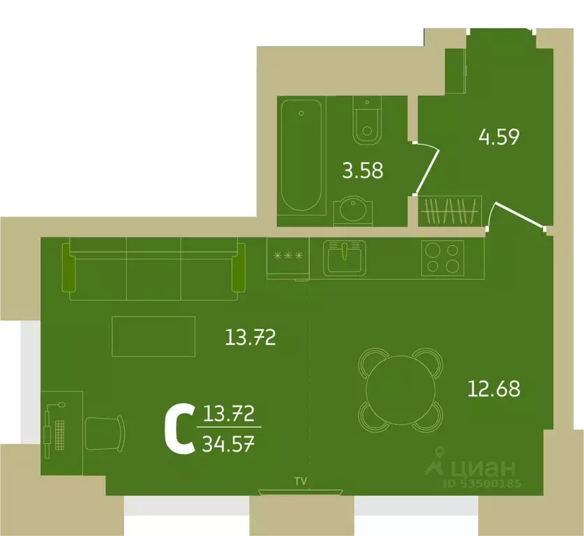 4-к кв. Башкортостан, Уфа Революционная ул., 39/4 (108.19 м) - Фото 1