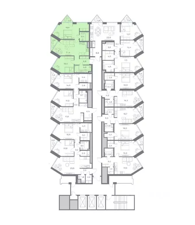 2-к кв. Москва Крылатская ул., 23 (68.77 м) - Фото 1