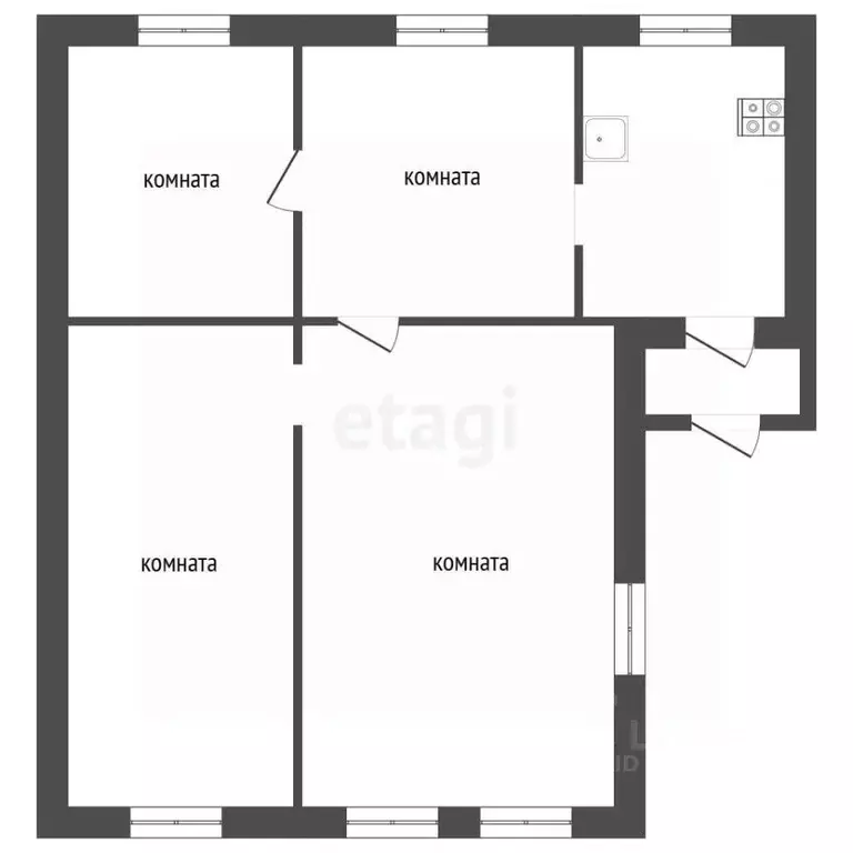 Дом в Мордовия, Саранск ул. Гагарина, 26 (53 м) - Фото 2