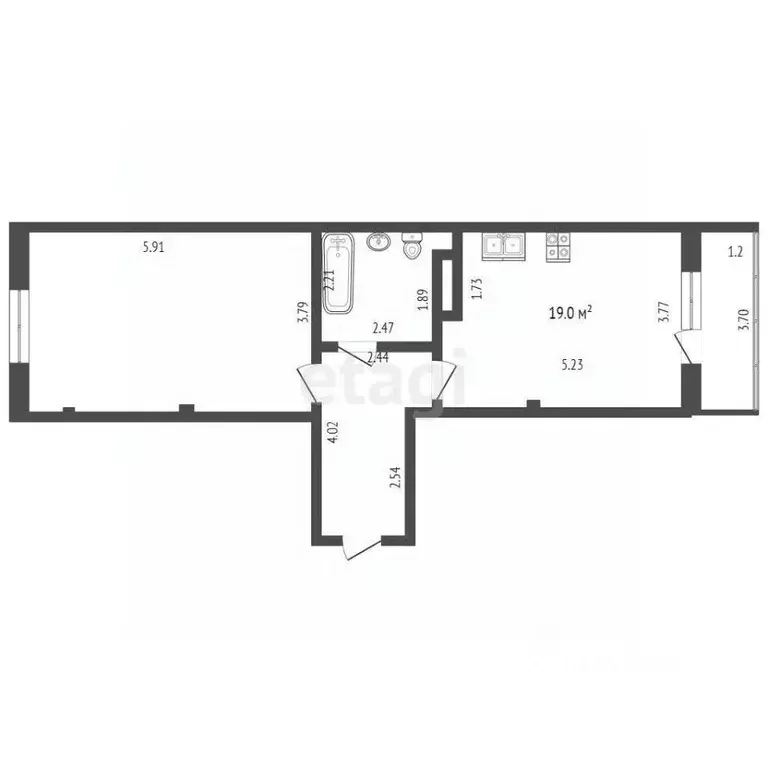 2-к кв. Краснодарский край, Геленджик Верхняя ул., 13/1 (55.0 м) - Фото 1