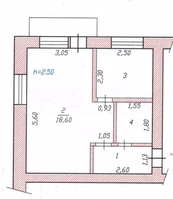 1-к. квартира, 31 м, 2/5 эт. - Фото 0