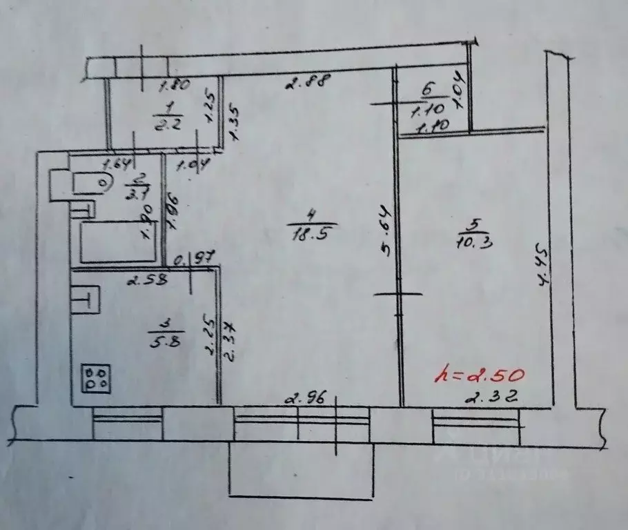 2-к кв. Тверская область, Тверь ул. Богданова, 24к2 (41.6 м) - Фото 1