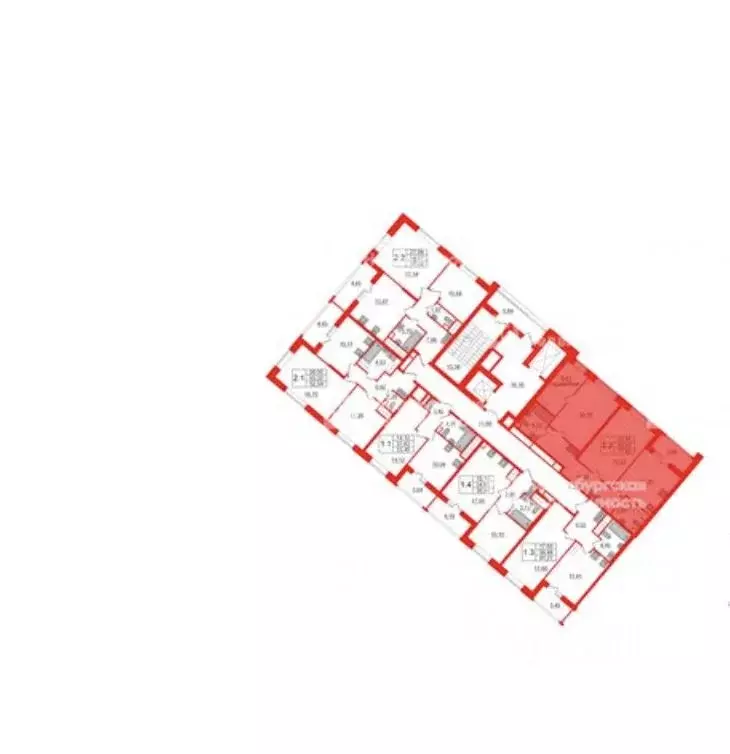 2-к кв. Санкт-Петербург ул. Архивная, 4 (70.2 м) - Фото 1