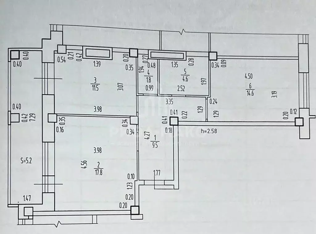 2-к кв. Брянская область, Брянск Бежицкая ул., 1к3 (59.8 м) - Фото 1