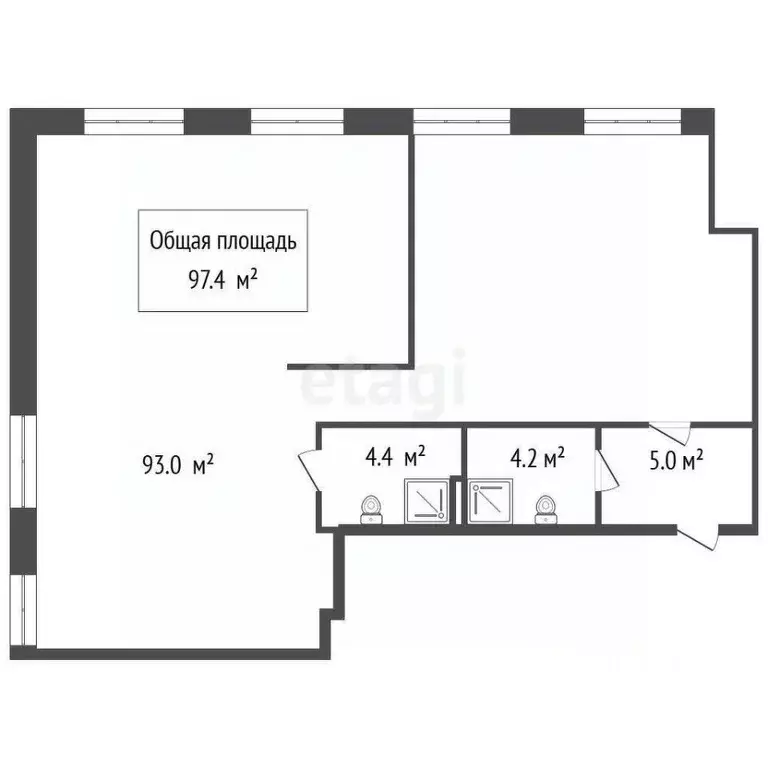 Офис в Новосибирская область, Новосибирск ул. Сакко и Ванцетти, 77 (97 ... - Фото 2