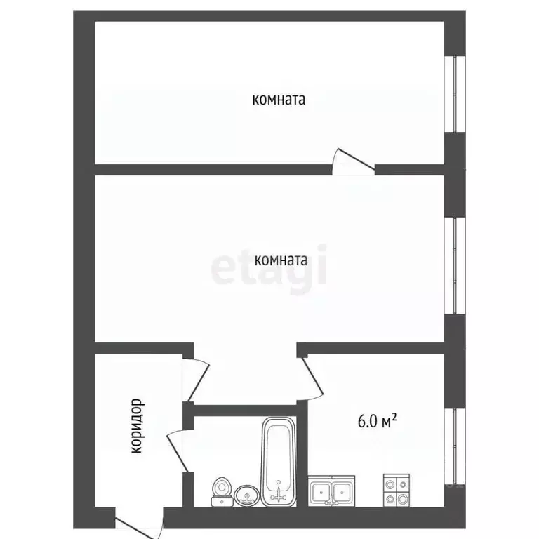 2-к кв. Самарская область, Самара 18-й километр Московского шоссе ... - Фото 2