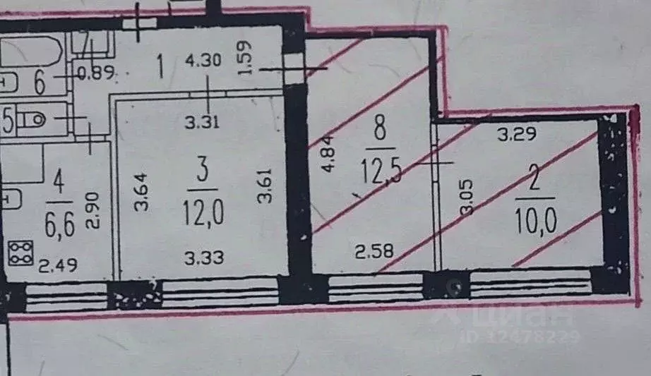 Комната, 22 м - Фото 1