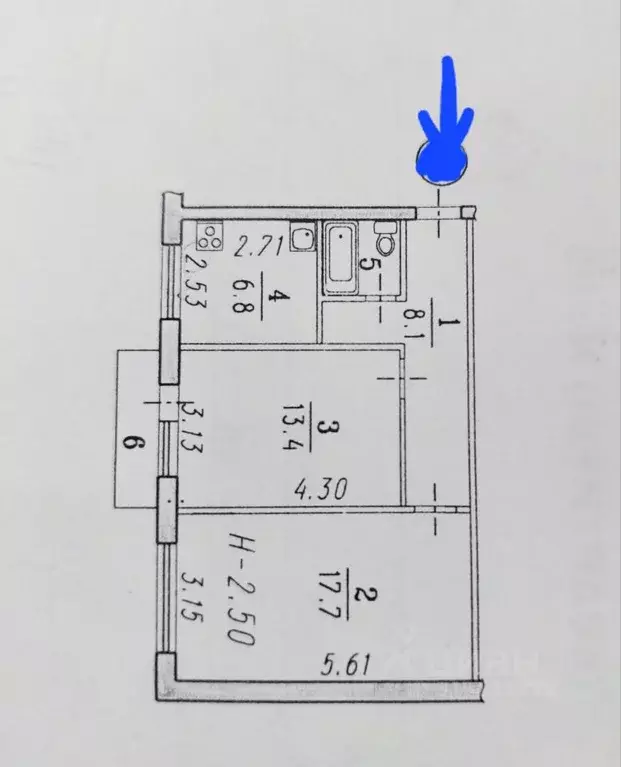 2-к кв. Омская область, Омск Крутая Горка мкр, ул. Силина, 9 (48.5 м) - Фото 0