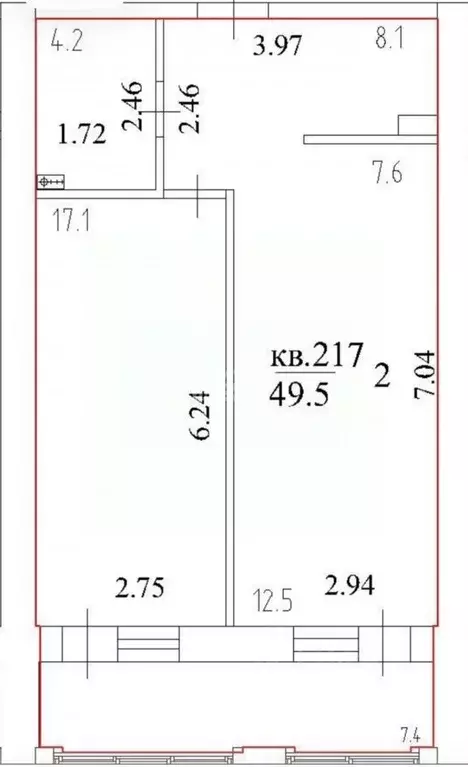 2-к кв. Томская область, Томск ул. Аркадия Иванова, 21 (52.6 м) - Фото 2