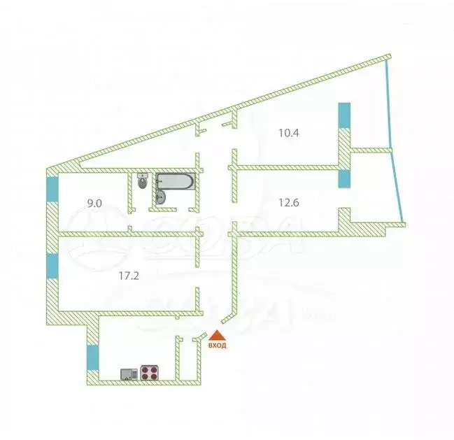 4-комнатная квартира: Тюмень, Заречный проезд, 10 (87.5 м) - Фото 2