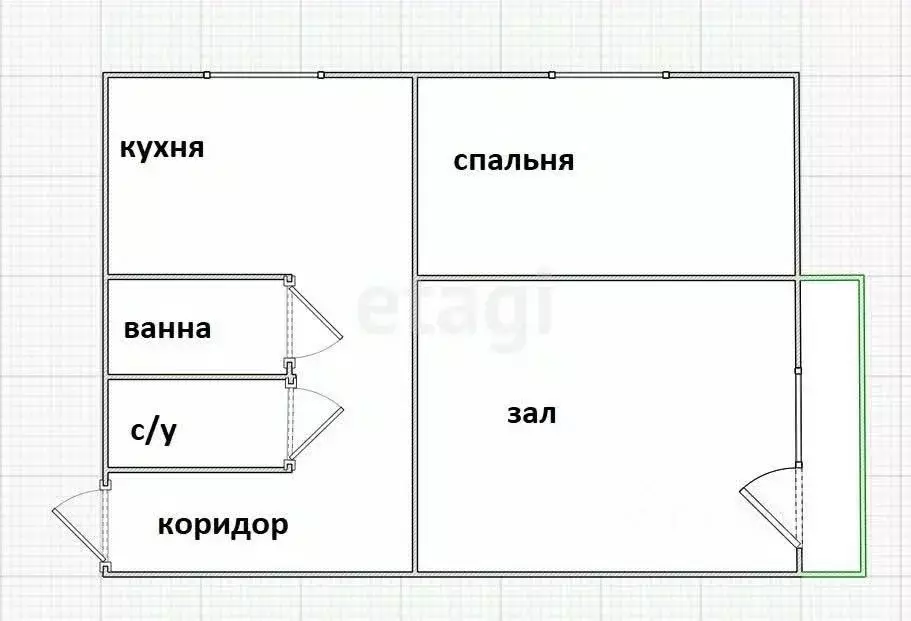 2-к кв. Приморский край, Артем Херсонская ул., 7 (41.9 м) - Фото 1