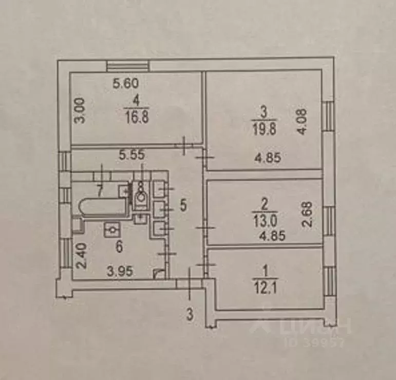 Комната Москва ш. Энтузиастов, 18 (16.8 м) - Фото 0