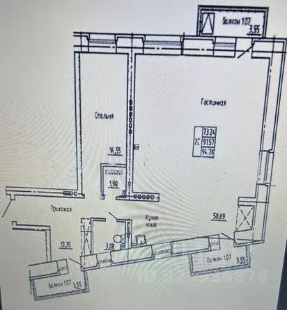 1-к кв. Красноярский край, Красноярск городской округ, пос. Солонцы ... - Фото 2