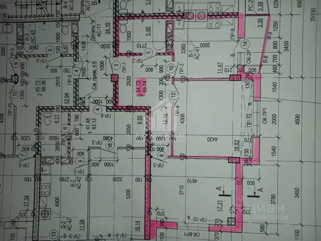 2-к кв. Калининградская область, Калининград Орудийная ул., 20Б (63.7 ... - Фото 2
