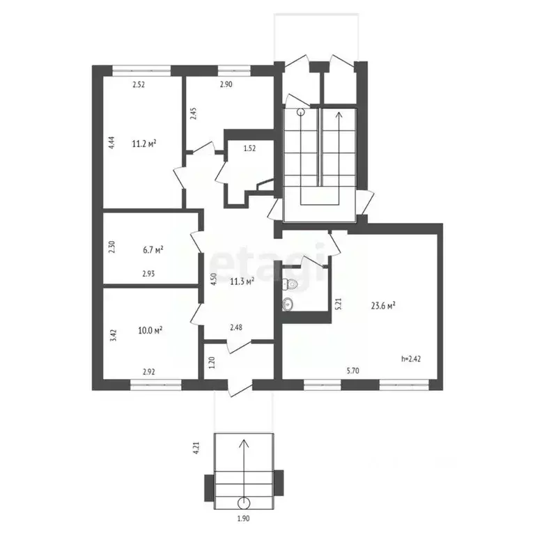 Торговая площадь в Свердловская область, Первоуральск ул. Чкалова, 19 ... - Фото 0