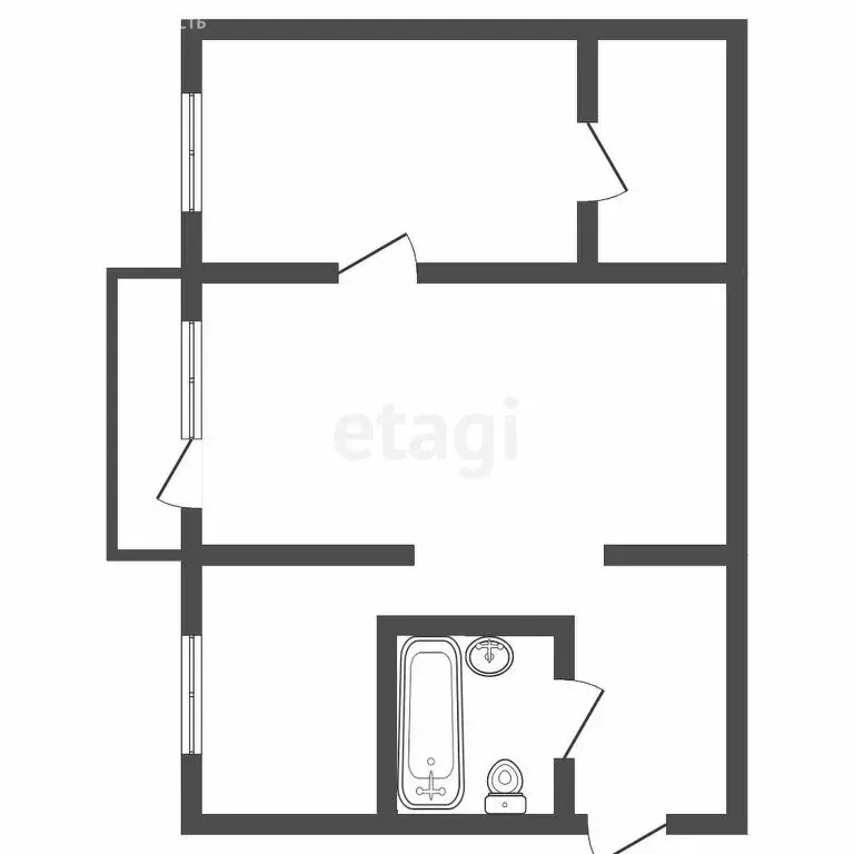 2-комнатная квартира: Ангарск, 6-й микрорайон, 11 (45 м) - Фото 0