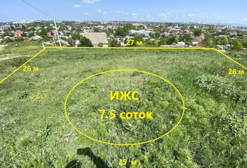 Участок в Крым, Симферопольский район, Мирновское с/пос уч2 (7.5 сот.) - Фото 0