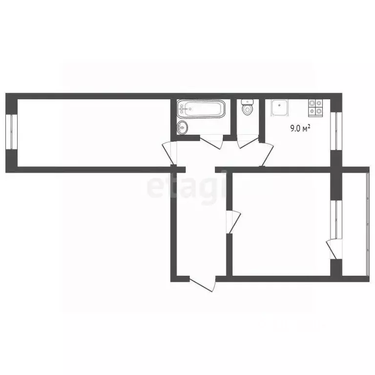 2-к кв. Челябинская область, Миасс Донская ул., 13 (52.0 м) - Фото 2