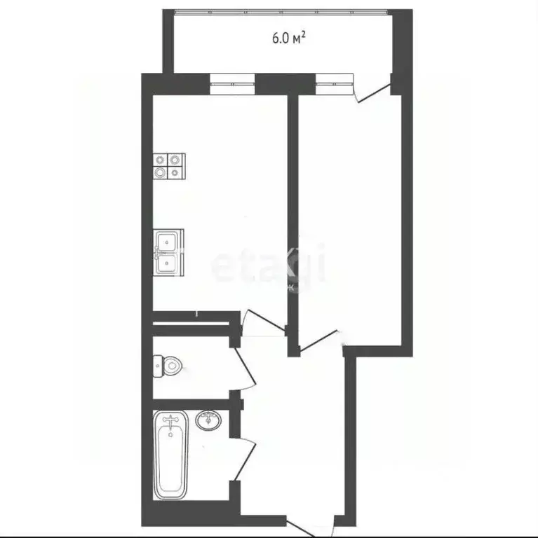 1-к кв. Ярославская область, Ярославль просп. Машиностроителей, 19А ... - Фото 1