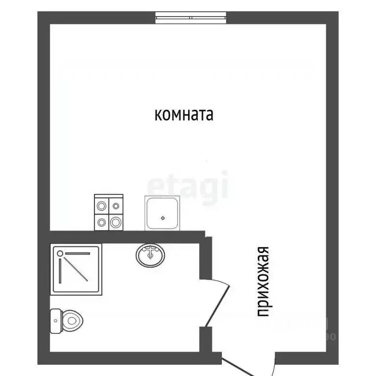 Студия Воронежская область, Воронеж ул. Туполева, 16 (13.7 м) - Фото 1