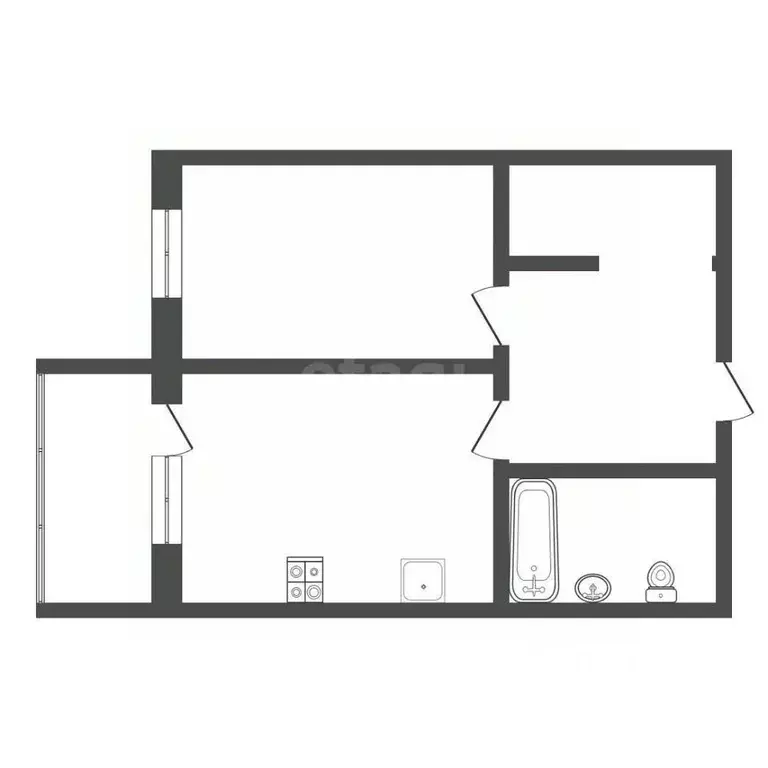 2-к кв. Тульская область, Тула Петровский квартал мкр, ул. Ивана ... - Фото 2