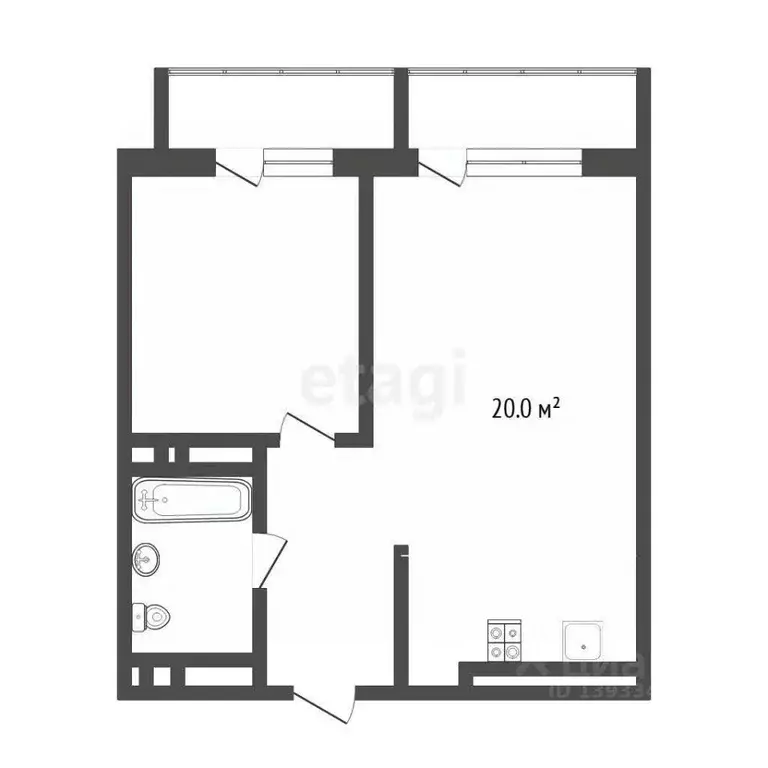 1-к кв. Тюменская область, Тюмень ул. Василия Малкова, 10 (36.0 м) - Фото 0