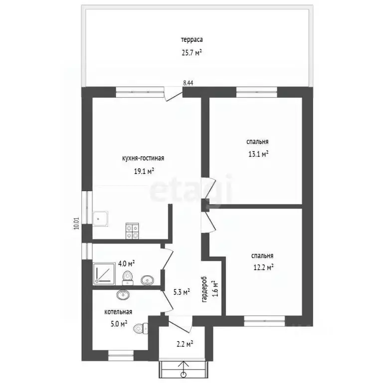 Дом в Тюменская область, Нижнетавдинский муниципальный округ, с. ... - Фото 1