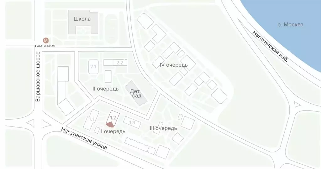 2-к кв. Москва Первый Нагатинский жилой комплекс (81.18 м) - Фото 2