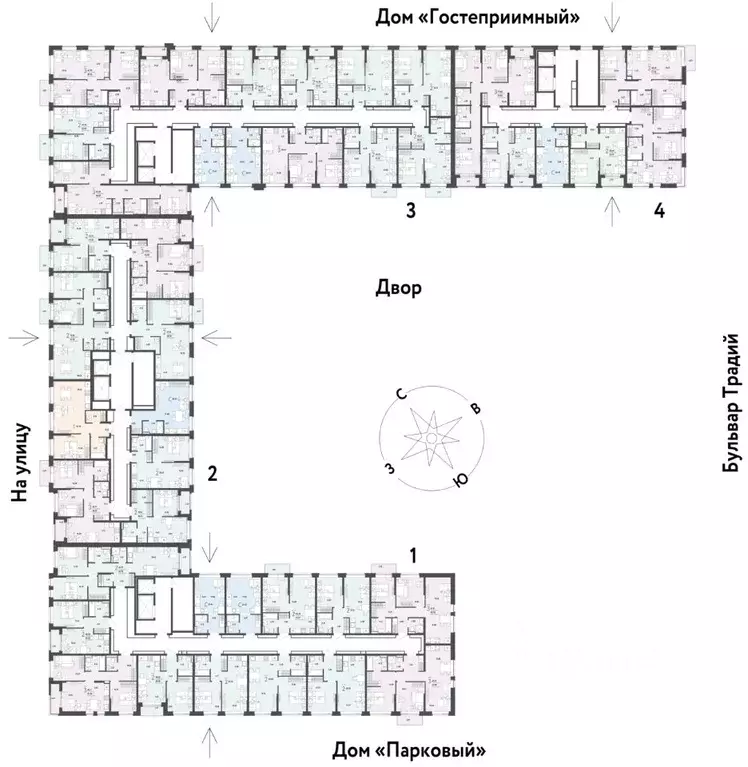 3-к кв. Тюменская область, Тюмень ул. Новоселов, 100 (70.16 м) - Фото 1
