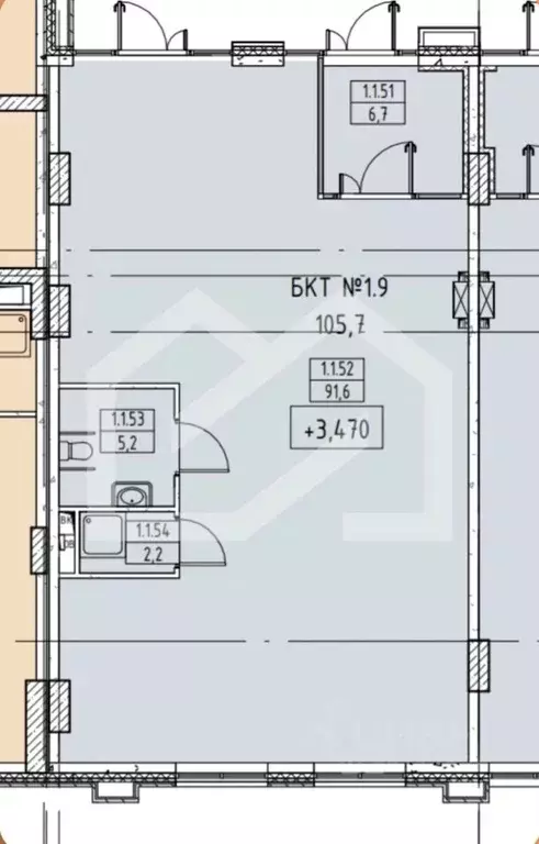 Помещение свободного назначения в Москва Сидней Сити жилой комплекс, ... - Фото 2