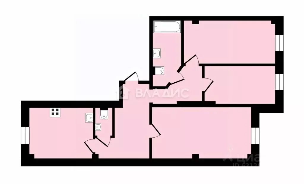 3-к кв. Санкт-Петербург, Санкт-Петербург, Пушкин ул. Глинки, 16/8 ... - Фото 2