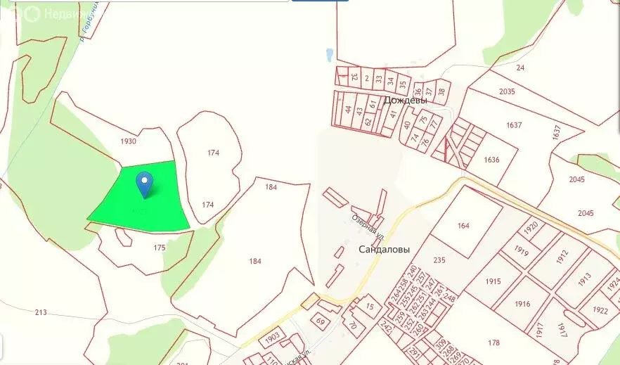 Участок в Кстининское сельское поселение, деревня Дождевы (600 м) - Фото 2