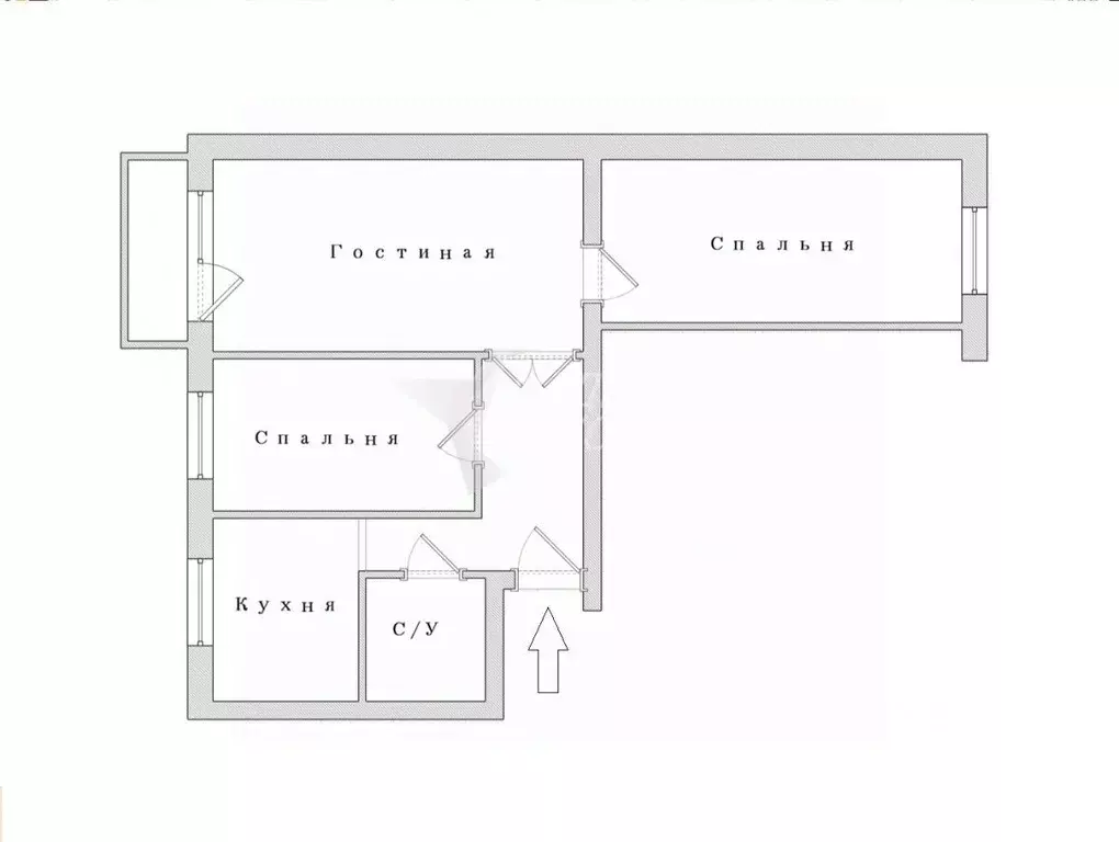 3-к кв. Приморский край, Находка Спортивная ул., 43 (56.7 м) - Фото 2