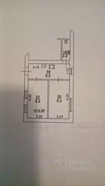 2-к кв. Ростовская область, Ростов-на-Дону ул. Обороны, 44 (30.0 м) - Фото 1