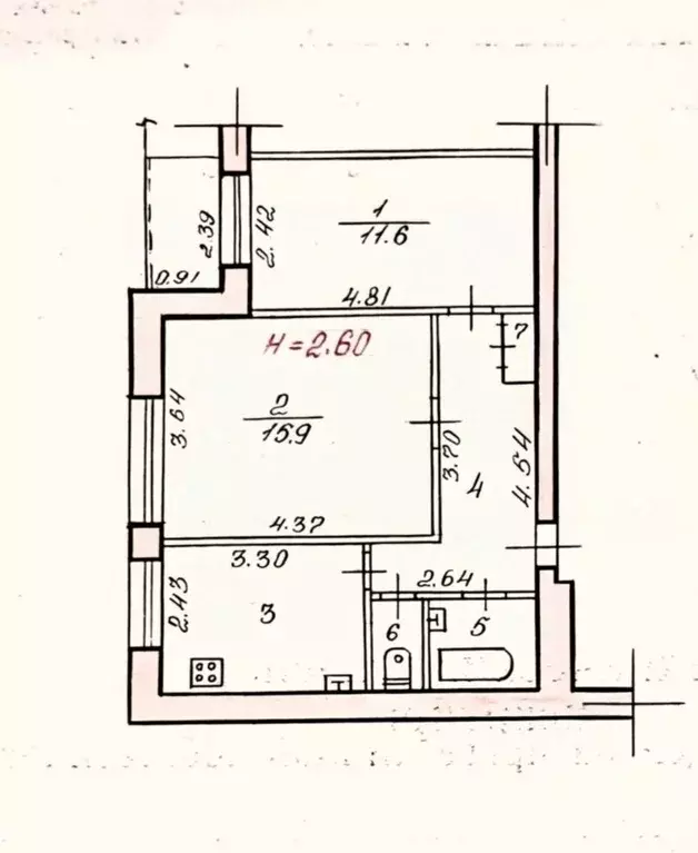 2-к кв. Волгоградская область, Волгоград ул. Пархоменко, 43А (48.0 м) - Фото 2