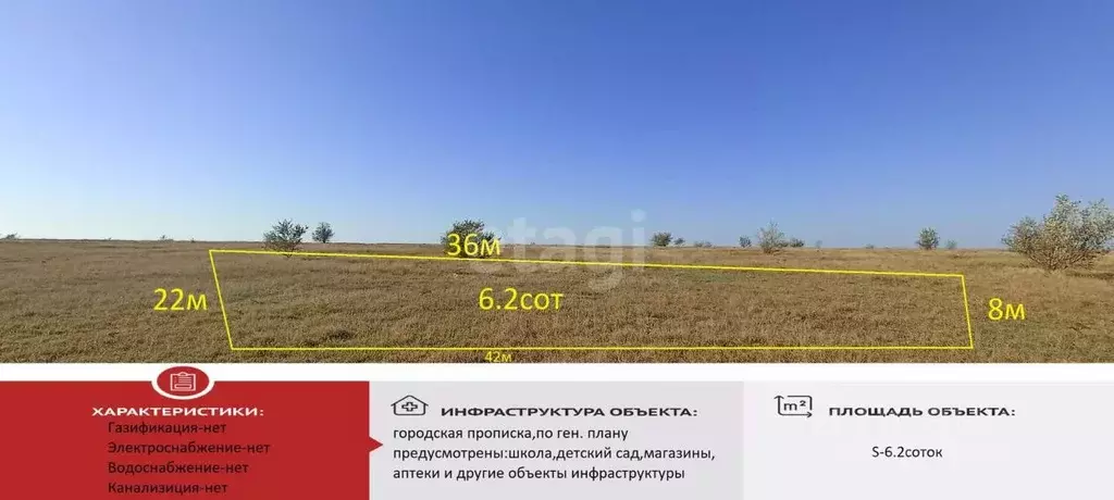 Участок в Крым, Симферопольский район, Родниковское с/пос, с. Новый ... - Фото 0