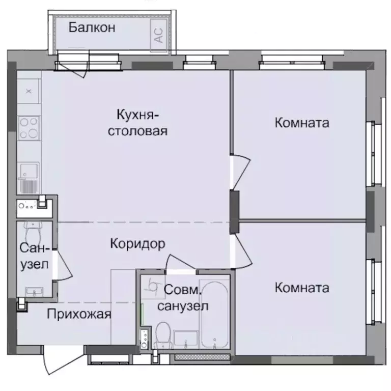 2-к кв. Удмуртия, Ижевск Северо-Западный жилрайон, 4-й мкр, Истории ... - Фото 0