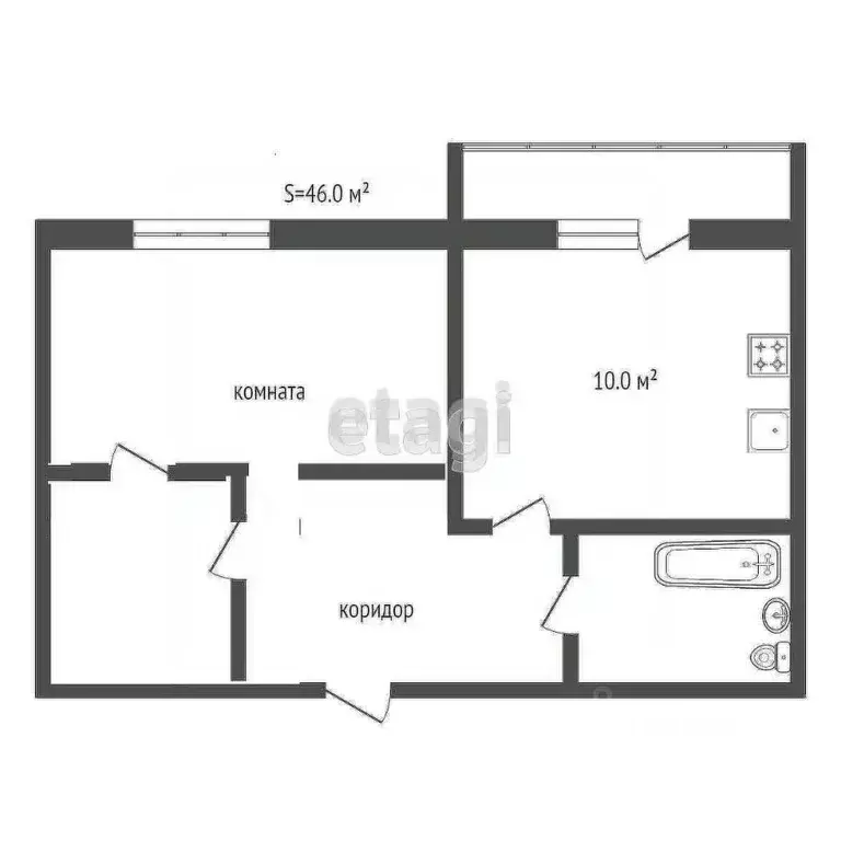 2-к кв. Краснодарский край, Анапа Крымская ул., 272 (46.0 м) - Фото 2