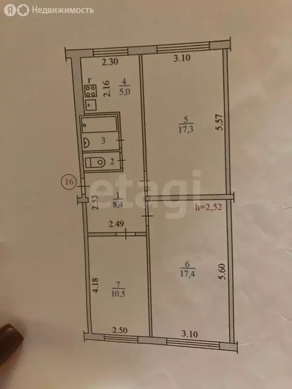 3-комнатная квартира: Уемский, Большесельская улица, 86 (62 м) - Фото 1
