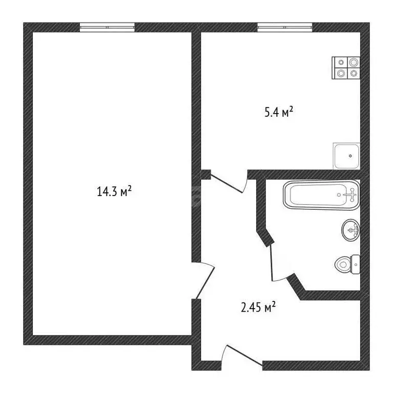 3-комнатная квартира: Черкесск, Зелёная улица, 11 (62.8 м) - Фото 2