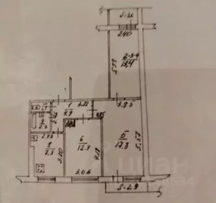 3-к кв. Ростовская область, Ростов-на-Дону просп. Сельмаш, 4 (60.0 м) - Фото 1
