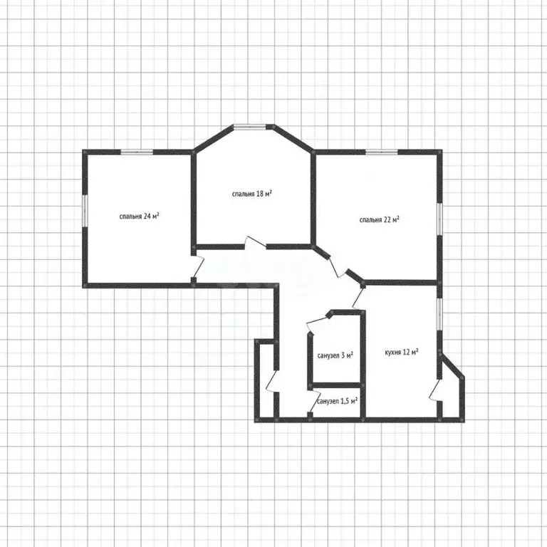 3-к кв. Адыгея, Майкоп ул. Ленина, 29 (97.9 м) - Фото 2