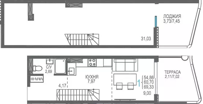 Студия Крым, Сакский район, Лесновское с/пос, с. Прибрежное Розовое ... - Фото 0