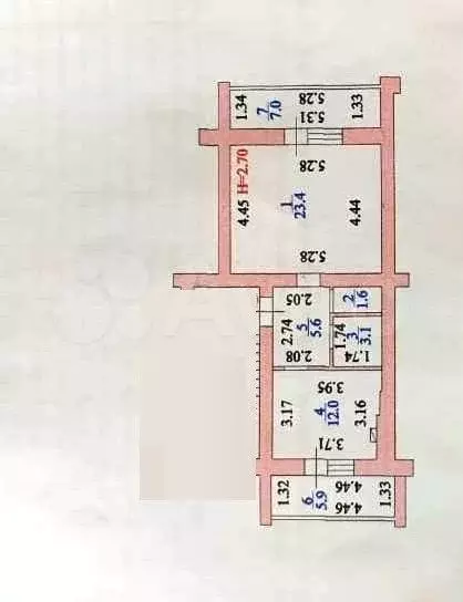 1-к. квартира, 50 м, 5/6 эт. - Фото 0