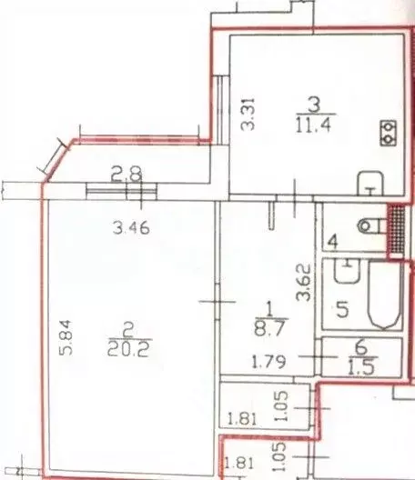 1-к кв. Санкт-Петербург Планерная ул., 73К4 (46.0 м) - Фото 1